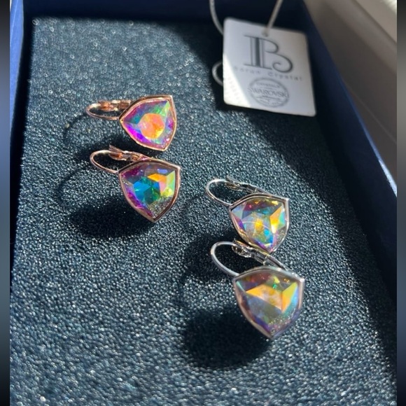 Gorgeous Rosegold bella inspired Swarovski crystal earrings - Picture 6 of 12